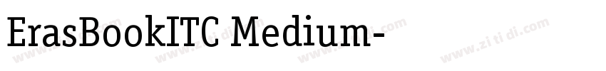 ErasBookITC Medium字体转换
